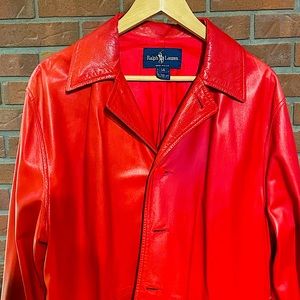 R.Lauren Custom Colors sz14 barely worn! Perfect Lamb Skin Car Coat! ByUSUnion!